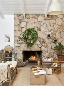 Open-concept layout, custom cabinetry, statement stone, full luxury staging