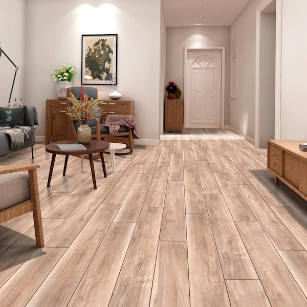 Luxury wooden floor finish in modern house