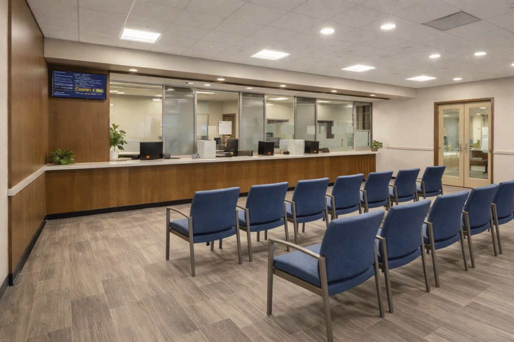 Government building renovation creates safer, brighter, more functional public interiors