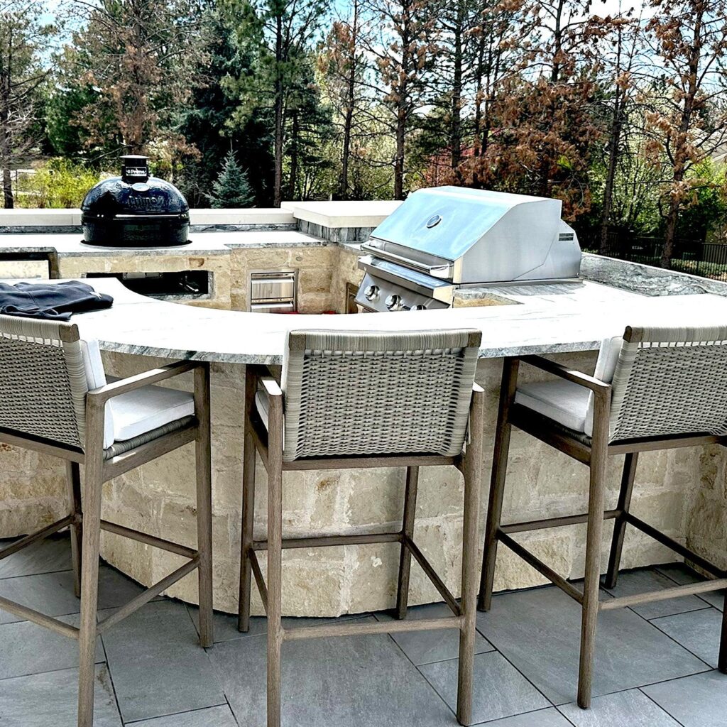 Wooden lounge seating design for residential interior